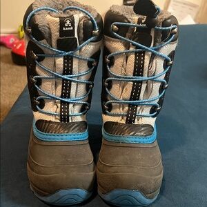 Kamik Kids' Gray and Blue Snow Boots